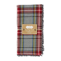Plaid Pom Pom Trim Napkins
