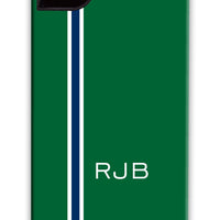 Vertical Stripe Green & Blue Phone Case
