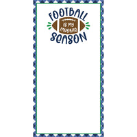 Football Season List Notepad