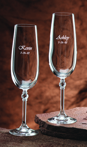 Monogrammed Roma Flutes