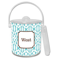 Cameron Monogrammed Lucite Ice Bucket