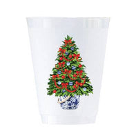 Christmas Tree Shatterproof Cups