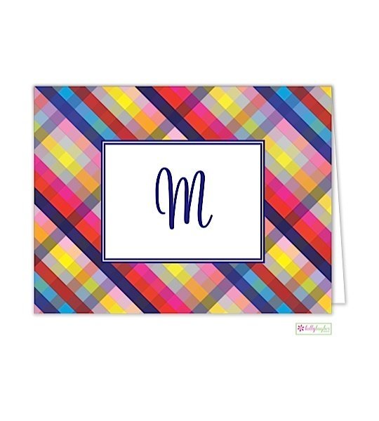 Gingham Modern Folded Notes