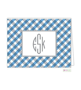 Gingham Modern Folded Notes