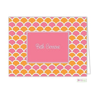 Shells Stripe Modern Folded Notes