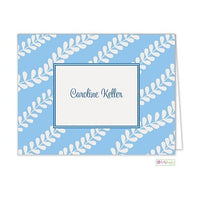 Blue Vines Modern Folded Notes
