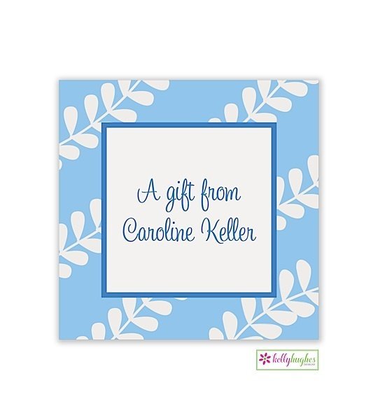 Blue Vines Modern Enclosure Card
