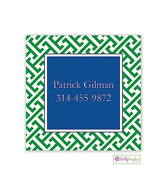 Greek Key Modern Enclosure Card