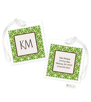 Personalized Clover Modern Bag Tags
