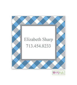 Gingham Modern Gift Sticker