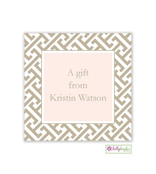Greek Key Modern Gift Sticker