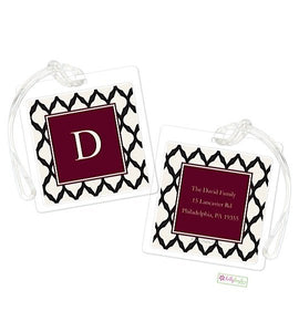 Personalized Lattice Modern Bag Tags