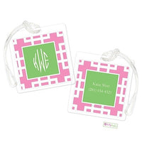Personalized Squared Modern Bag Tags