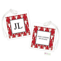 Personalized Lobster Modern Bag Tags