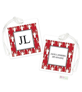 Personalized Lobster Modern Bag Tags
