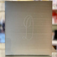 Monogrammed Silk Wedding Album