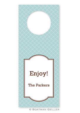 Basketweave Wine Tags