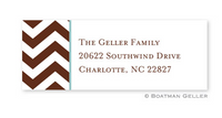 Chevron Address Label
