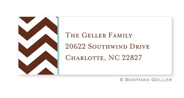 Chevron Address Label