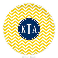 Chevron Melamine Plate