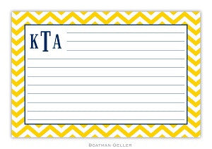 Chevron Recipe Card