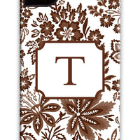 Classic Floral Chocolate Phone Case