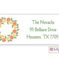 Winter Citrus Holiday Address Labels