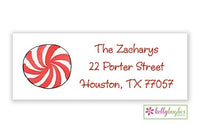 Peppermint Swirl - Christmas Holiday - Address Labels
