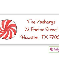 Peppermint Swirl - Christmas Holiday - Address Labels