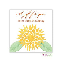 Garden Mums Thanksgiving Holiday Gift Sticker
