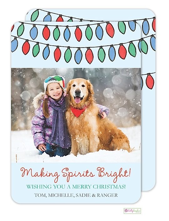 Bright Lights Holiday Photo Card
