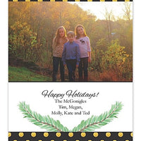 Art Deco Holiday Photo Card
