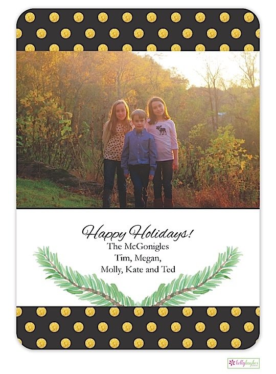 Art Deco Holiday Photo Card