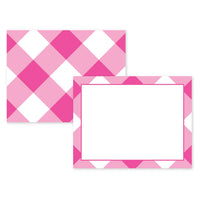 Pink Buffalo Check Boutique Flat Cards
