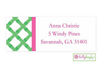 Green Bamboo Modern Address Labels
