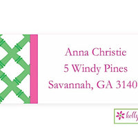 Green Bamboo Modern Address Labels