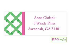 Green Bamboo Modern Address Labels