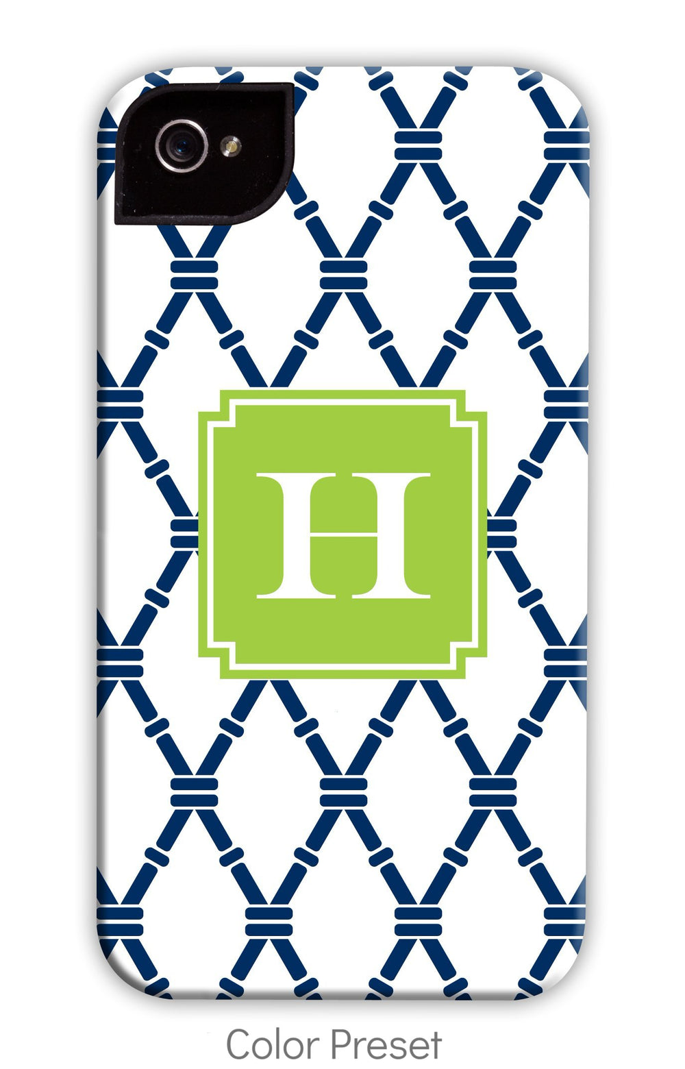 Bamboo Link Navy Phone Case