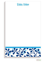 Personalized Blue China Modern Notepad
