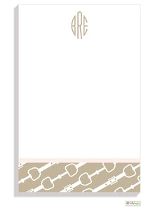 Personalized Horsebit Modern Notepad