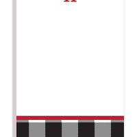 Personalized Buffalo Check Modern Notepad