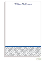 Personalized Greek Key Modern Notepad
