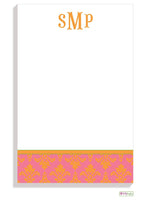 Personalized Damask Modern Notepad

