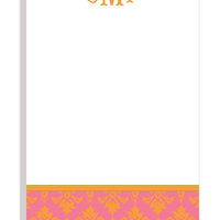 Personalized Damask Modern Notepad