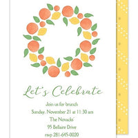 Winter Citrus - Fall Holiday Invitation