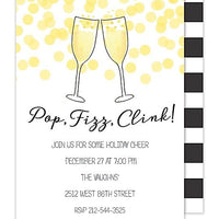 Champagne Toast - New Year's Eve Holiday Invitation