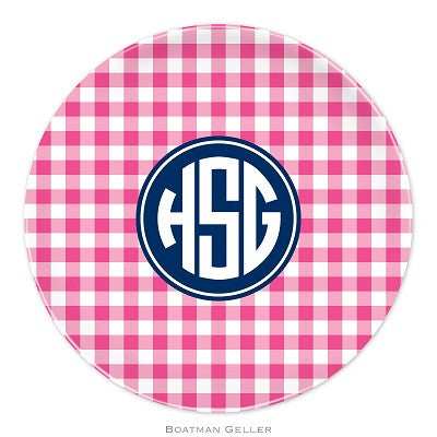 Classic Check Melamine Plate