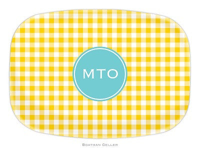 Classic Check Melamine Platter