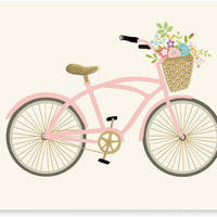 Floral Bicycle Folded Notes