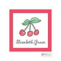 Rosy Red Cherries Classic Calling Card
